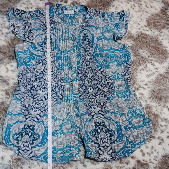 Kim Rogers Flutter Sleeve Top - Picture 3 of 8